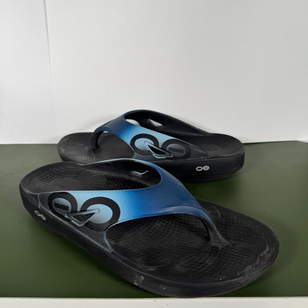 OOFOS Original Sport Sandals Recovery Thongs Mens 9 Womens 11 EU 42 Azul